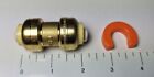 5 Pack Xfitting  1 2  Push Fit Couplings With 1 Disconnect Clip  Lead Free Brass