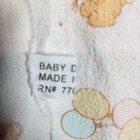 Vintage Baby Dove Baby Blanket Teddy Bear Balloons Security Nursery Receiving