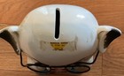 Vintage Porcelain Pig With Glasses  Polka Dot Bow Tie  Piggy Bank Mid-century