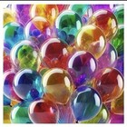 21 X Crystal Latex Balloons Birthday Wedding Party With Free Glue Dots