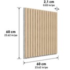 Artika Sonolok Sound Absorbing Slatted Panel Kit Oak Finish 4 Panels