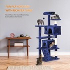 54in Multi-level Cat Tree Tower Furniture Activity Center With Scratching Posts
