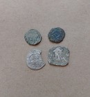 4 Medieval Mixed Period 12th-14th Silver bronze Coins Crusaders Lot  1 5gr 