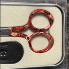 Gingher Designer Series Scissors  sonia  4 Inch  Embroidery Red Floral Nib