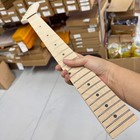 Electric Guitar Neck  Banana Head  Maple  24 75 Inch  22 Frets  Dot Inlay  Bolt-