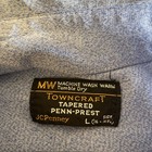Vintage Jc Penny Towncraft Penn Prest 70s 80s Disco Work Shirt Men Large 16-16 5