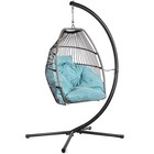 Barton Soft Cushion Hanging Egg Chair Garden Home Indoor Outdoor Patio Balcony