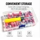 120 Pcs Tire Repair Rubber Nail  Vacuum Tire Repair Kits Screw In Tire Plugs