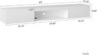Floating Tv Stand Wall Mounted  Wood Led Console Entertainment Center For 65  Tv