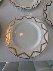 Crown Chelsea Gold Zigzag Gold Mappin And Webb Dinner Plates 10 25 Set Of 8