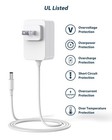 Graco Swing Replacement - Power Cord 6ft  Adapter 5v Charger  White