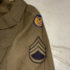 Vintage Ww2 1944 Od Eisenhower Ike Jacket 8th Army Af Eto Staff Sargeant 38r
