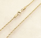 10  1 5mm Diamond Cut Rope Ankle Bracelet Anklet Real Solid 14k Yellow Gold 