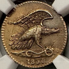 1837 New York 1c Feuchtwanger Composition Ht-268 5h  Ngc Ms62