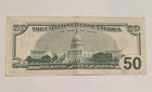 1996  50 Misprint Off Center Error Fifty Dollar Federal Reserve Bill Note
