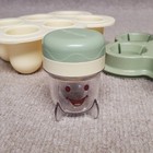 Baby Magic Bullet 4 Food Containers Storage Date Dial Silicone Freezer Tray