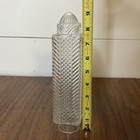 Art Deco Glass Lamp Shade Clear Square Torpedo Bullet Skyscraper Design 9   