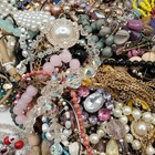 4 Pounds Vintage To Modern Costume Mystery Jewelry Junk Tangled Estate Craft Lot