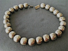 Southwestern Mexican Sterling Silver Seamless Large Bead Choker Necklace 16  88g
