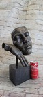 Abstract Art Deco  S dali Solid Bronze Sculpture Marble Base Modern Figrine
