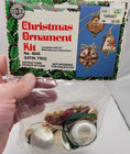 Walco Satin Trio Makes 3 Saucer Bell Ball Vtg Sequin Bead Christmas Ornament Kit