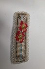 Vtg Hand Beaded Hair Clip Barrette Flower Design