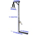 2  Hitch Mounted Deer Hoist Hitch Game Hoist 600lbs Winch Swivel W  Gambrel