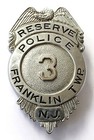 Vintage Obsolete Defunct Franklin Township Nj Police Reserve Item