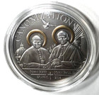 Tanzania  2014  1000 Shillings  John Xxiii  john Paul Ii  Scarce  Antique Silver