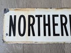 Porcelain Twosided Northern Boulevard Nyc Queens Vintage 1940 s Street Sign Rare