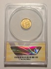 1862 Gold  1 Anacs Ms60 Details Unc Indian Princess Head Type 3 Civil War Dollar