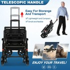 Ultra Lightweight Transport Wheelchair 15 Lb Folding Aluminum Chair 220 Lb