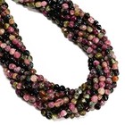Natural Genuine Multi Color Tourmaline Nugget Beads Size 4-6mm 15 5  Strand