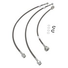 672340 Stainless Brake Hose Line Kit For 1989-98 Chevy Gmc C1500 C2500 2wd