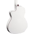 Ortega Family Series Pro Rce145wh Thinline Acoustic Electric Nylon Guitar White