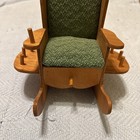 Vintage Rocking Chair Pin Cushion Sewing Notion Holder