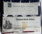 5 Diff  Vintage Checks  Ck Lot2  All W  Revenue Stamps  Several Vignettes 1868 