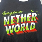 Beetlejuice The Musical Broadway T Shirt Men s Size M Black white 3 4 Raglan Tee