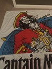 Nos Vintage Huge Captain Morgan Spiced Rum Hanging Tapestry Towel 64   x58   