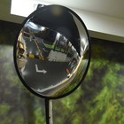 18  24   Black Convex Mirror For Universal Includes Wall Install Kits Garages