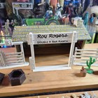 Vintage Marx Roy Rogers Double R Bar Ranch Rodeo Playset Litho Bunkhouse Cowboys