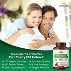 Zazzee Tart Cherry 10 1 Extract  3000 Mg Strength  120 Vegan Capsules  Kosher