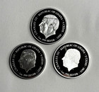 2025 Ghana 3 Coin Set St Peter Joseph Michael 3 Oz  999 Silver Colorized