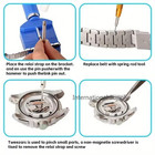 147pcs set Watchmaker Watch Repair Repairing Tools Kit  Case Removeropener Bar S