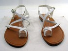 City Classified White Ankle Strap Sandal Open Toe Shoes  Women Size 8