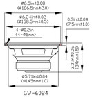 Goldwood Sound Gw-6024 Rubber Surround 6 5  Woofer 170 Watts 4ohm Speaker