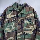 U s  Army Military M-65 Field Jacket M81 Woodland Camo Cold Weather Large Short