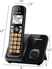 Panasonic Kx-tgd810b Cordless Phone Answering Machine 1 Handset New Black Light
