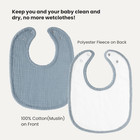 Konssy Muslin Baby Bibs 8 Pack Baby Bandana Drool Bibs Cotton For Unisex Boys An
