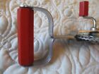 Red Bakelite Handle Ekco High Speed Egg Beater Mixer Stainless Steel